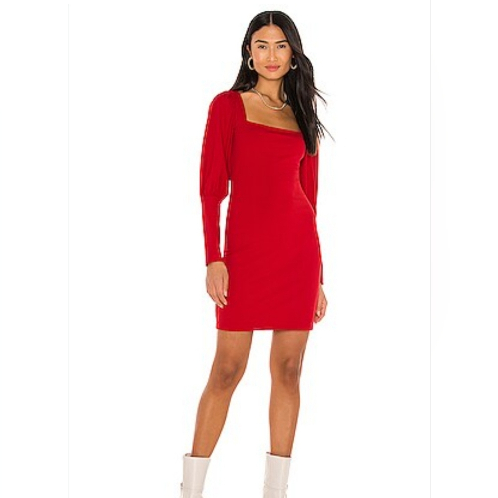 Susana Monaco Puff Sleeve Dress - S